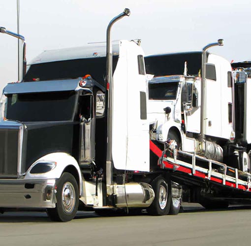 Kenworth Truck With Multi Car Carrier Trailer
