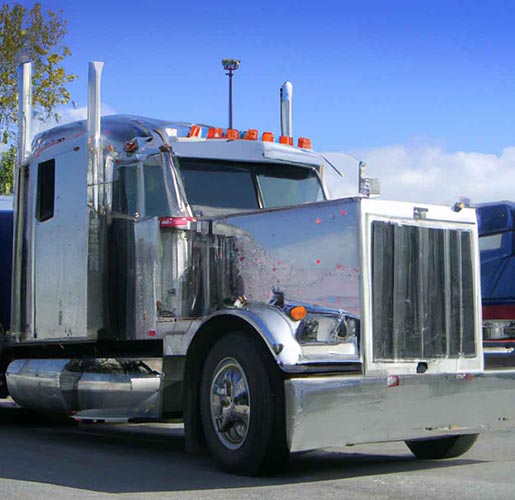 Peterbilt Semi Tractor and Trailer