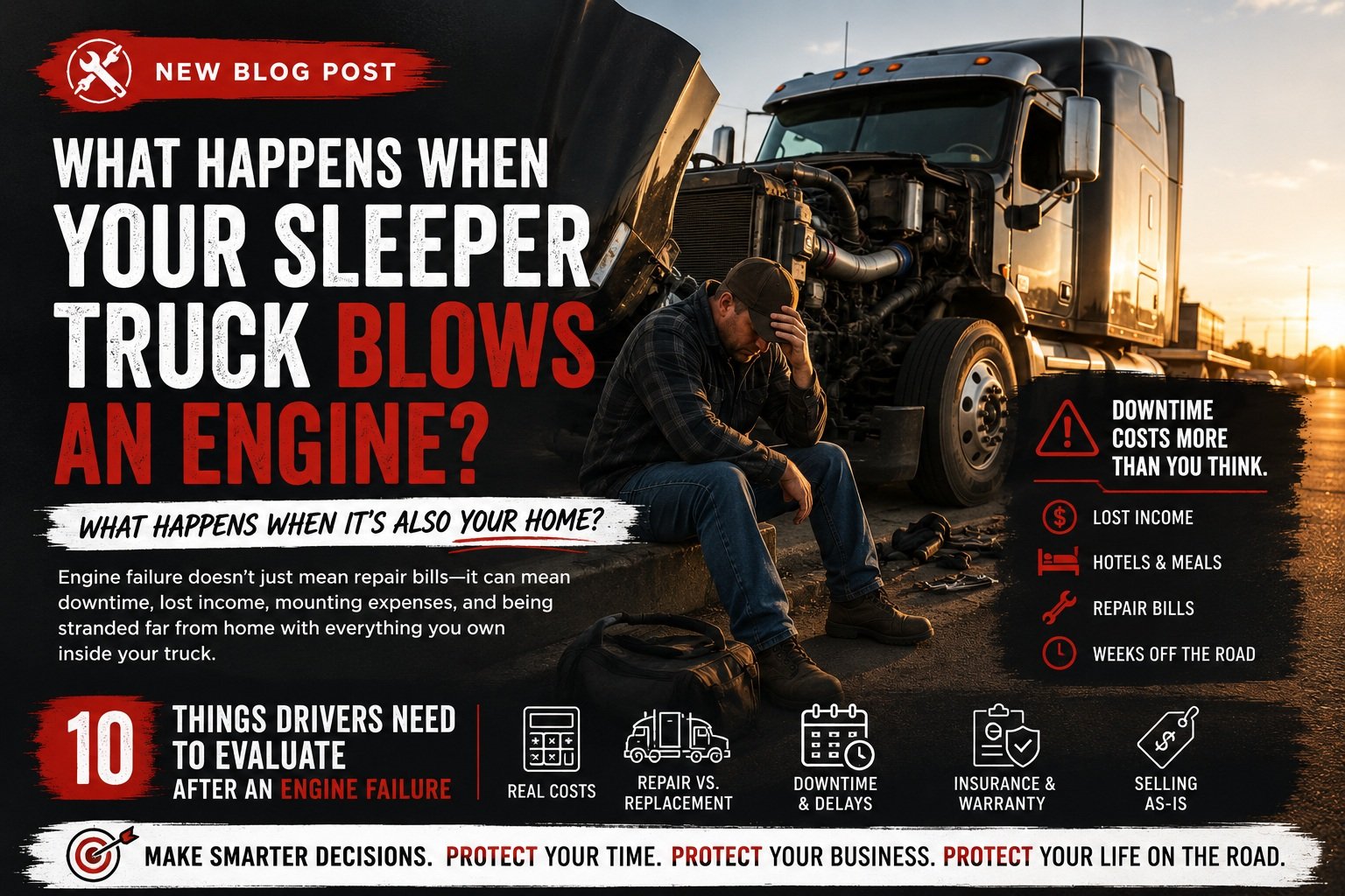 What Happens When Your Sleeper Truck Blows an Engine
